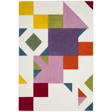Safavieh Hollywood Power Loomed Small Rectangle Area Rug Ivory & Rose - 4 x 6 ft. HLW702A-4